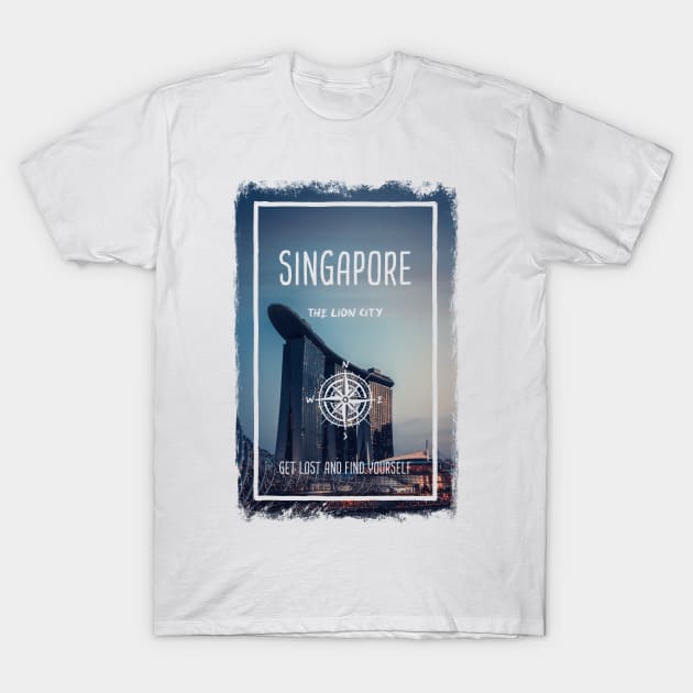 Singapore, the lion city T-Shirt by psychoshadow